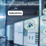 Illustration of quality inspection software showcasing detailed product evaluations, compliance checklists, and real-time reporting for hardgoods and softgoods, designed to streamline the inspection process