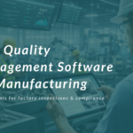 Quality inspectors using real-time manufacturing inspection software on factory floor