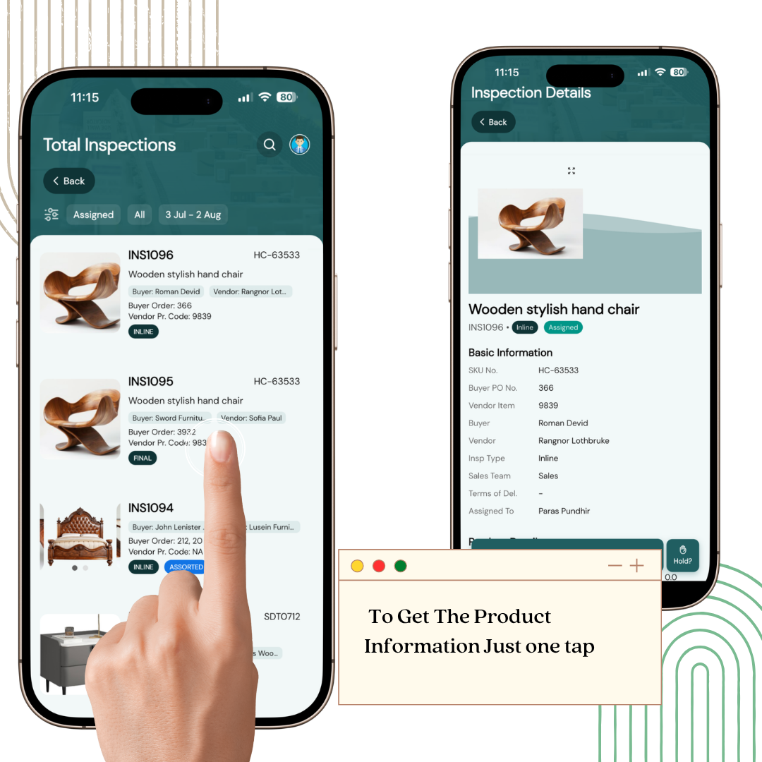 Inspection scheduling software, inspection tracking software and manufacturing quality inspection software – product inspections have never been simpler with these tools at hand. Each and every step is closely supervised within the quality inspection app, which helps you to make your activities easier. You will never find it difficult to manage detailed information on products again! Simply tap a button, create a product, and get all the essential and relevant information including vendor, technical specification, materials, measures, notes on tests, history of issues and styles of packages. This simplifies further product search and management. Here we have the new age of product management - a revolutionary product management where everything is just one tap from your fingers, and it updates you and keeps you in control with no hassle!
